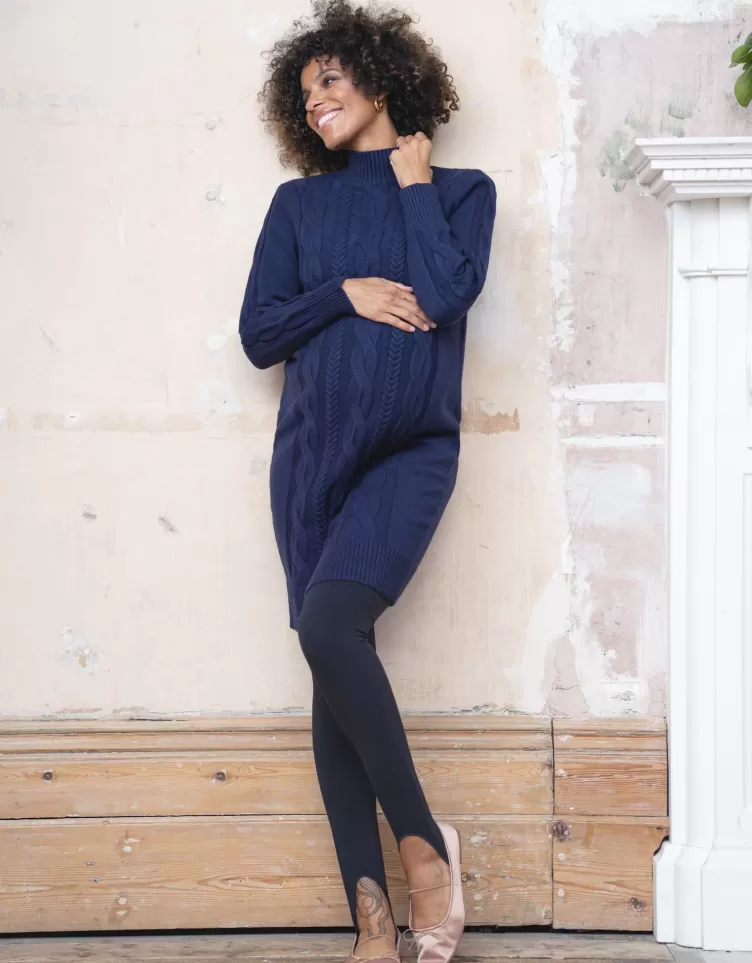 Seraphine Tunique de grossesse et allaitement en maille torsadée | < Pulls